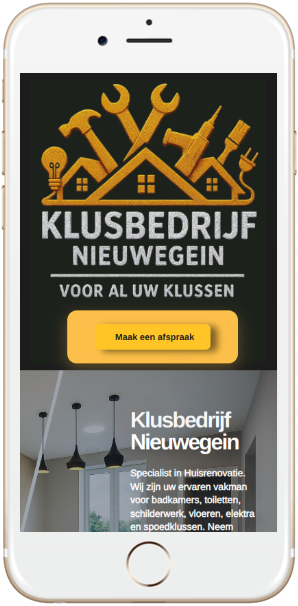 Klusbedrijf Nieuwegein website